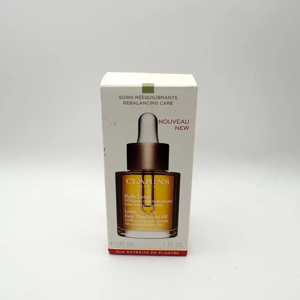 Clarins NIB Sealed Lotus Face Treatment Oil 30ml 1 fl oz